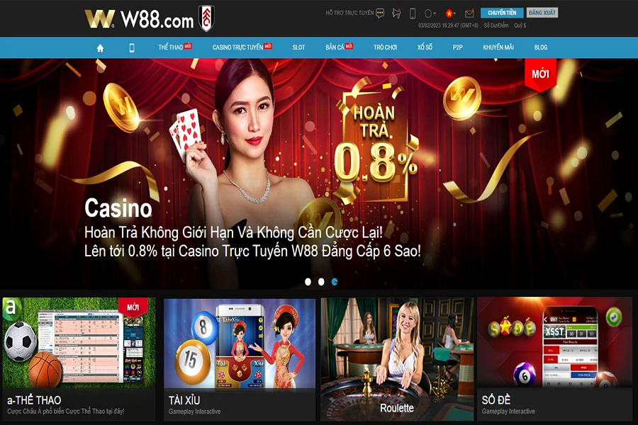 W88 - Nhà cái Casino online hàng đầu Việt Nam 