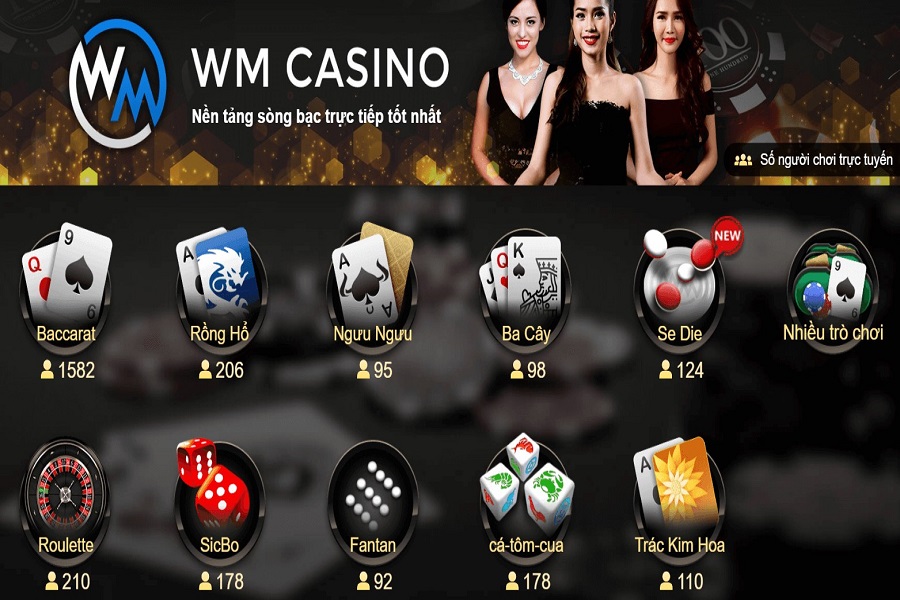 WM và CasinoMCW hợp tác cung cấp những loại hình trò chơi nào?